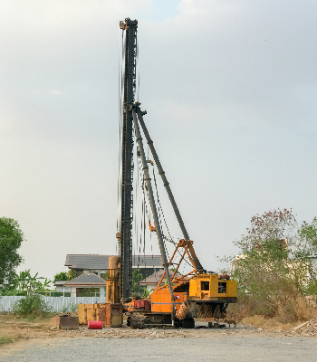 Professional construction team at work